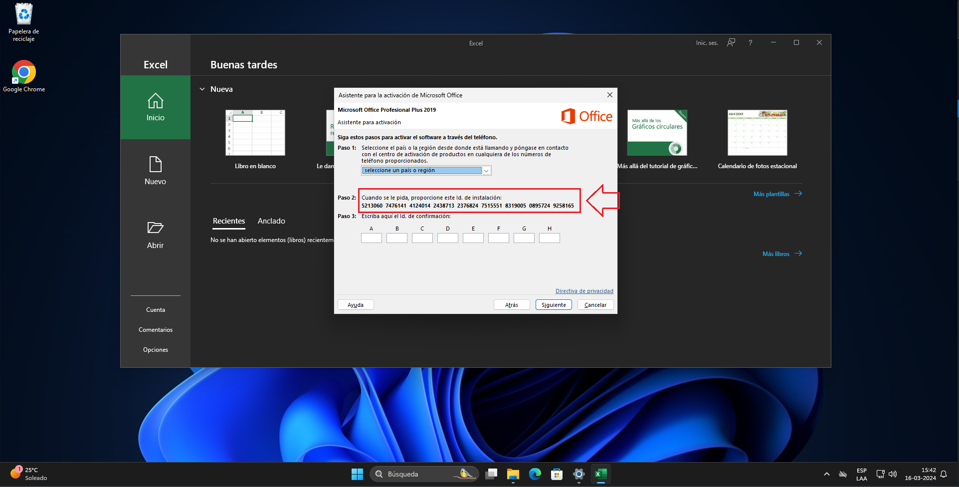 Imagen de Ejemplo ID Instalación